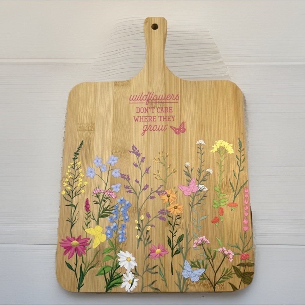 Limited Ed Dolly Parton  Spring Wildflower Collection 9x14 Paddle Wood Board